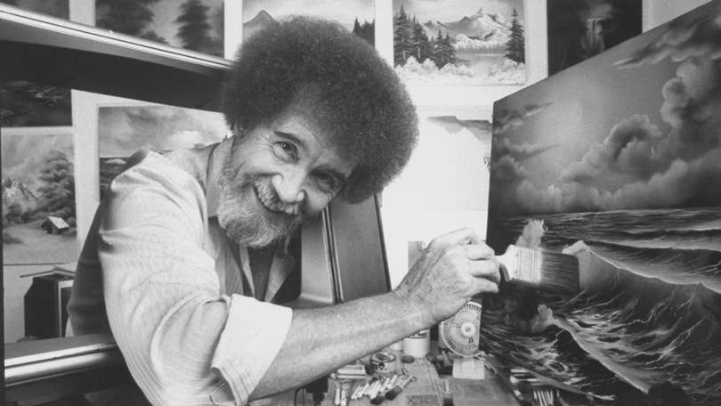 The first Bob Ross work from 'The Joy of Painting' is on sale