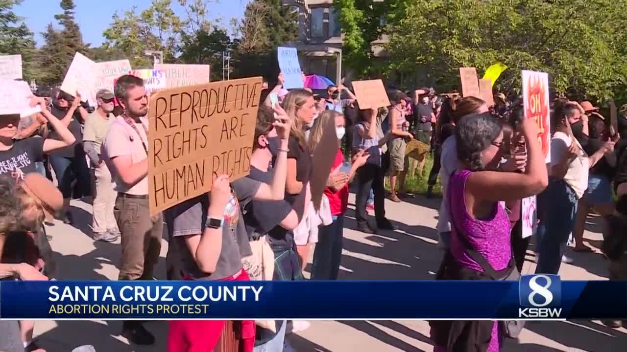 Two people disrupt peaceful abortion rights rally in Santa Cruz