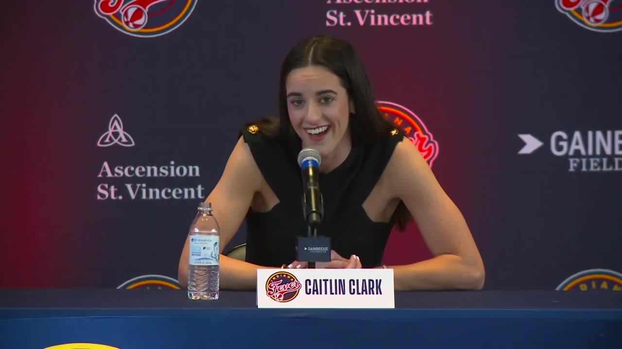 Full news conference: Indiana Fever introduces No. 1 pick Caitlin Clark