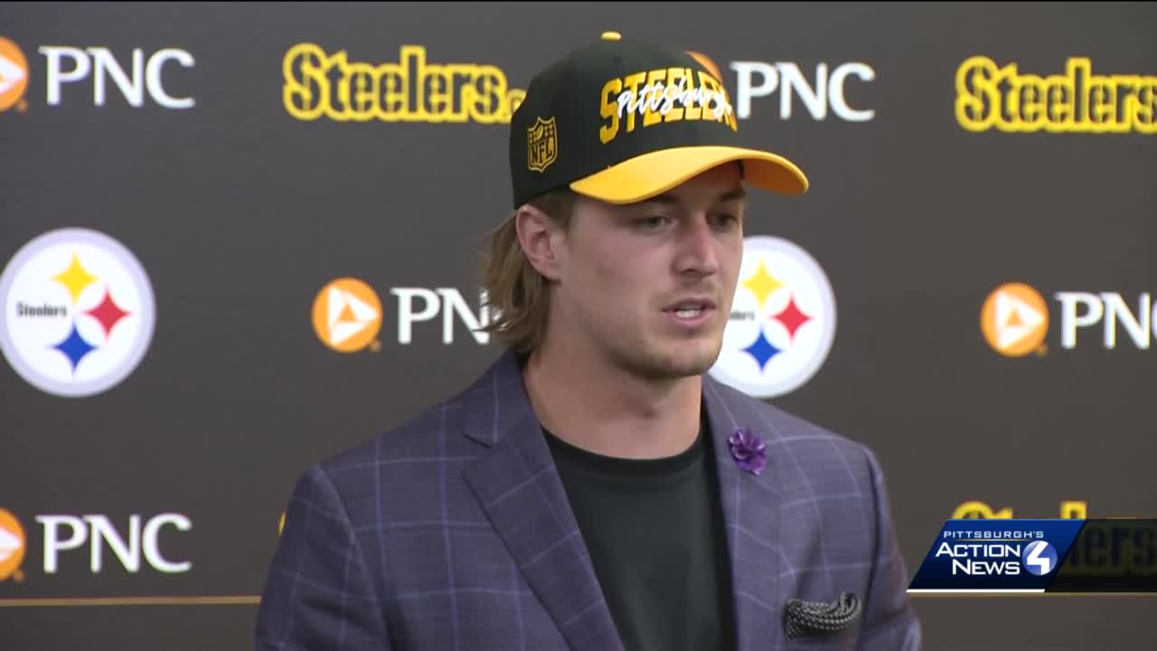 Steelers introduce Kenny Pickett as team's newest quarterback