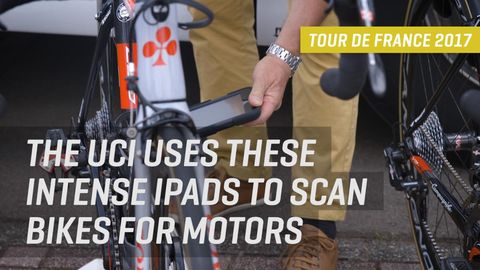 preview for The UCI Uses These Intense iPads To Scan Bikes For Motors