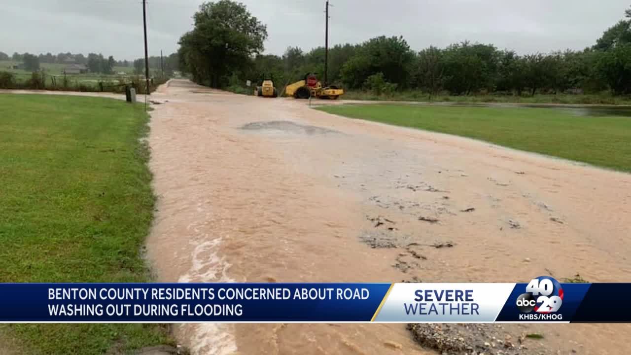 Benton County Residents Concerned About Road Washing Out