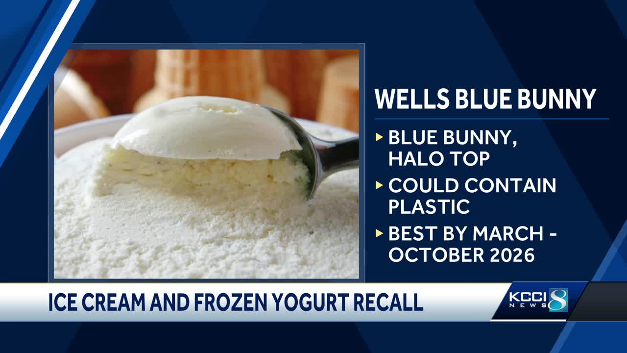 Iowa-based ice cream maker issues recall over concerns about plastic