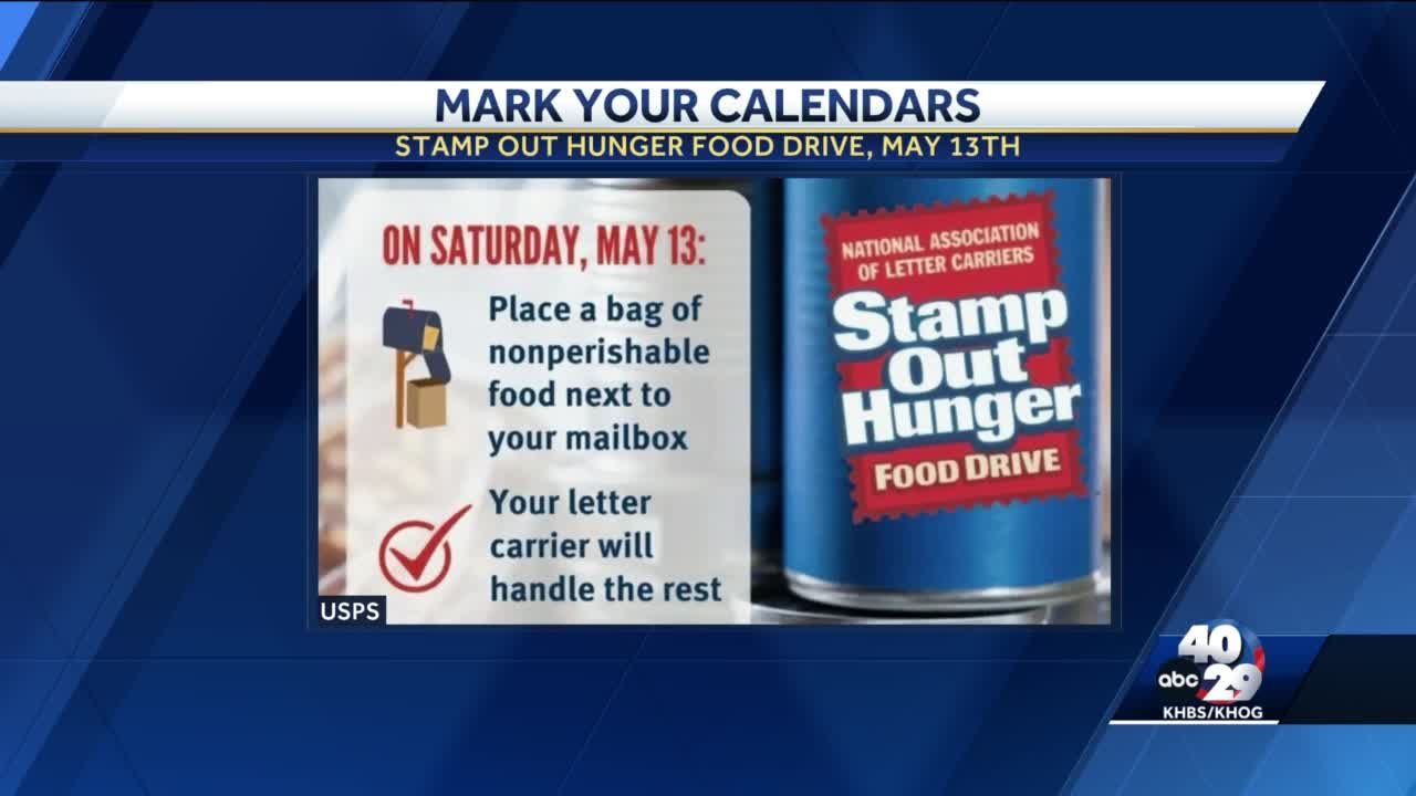 Stamp Out Hunger food drive is May 13