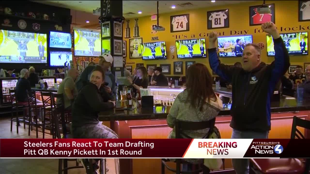 Fan reaction to Steelers drafting Kenny Pickett in round one