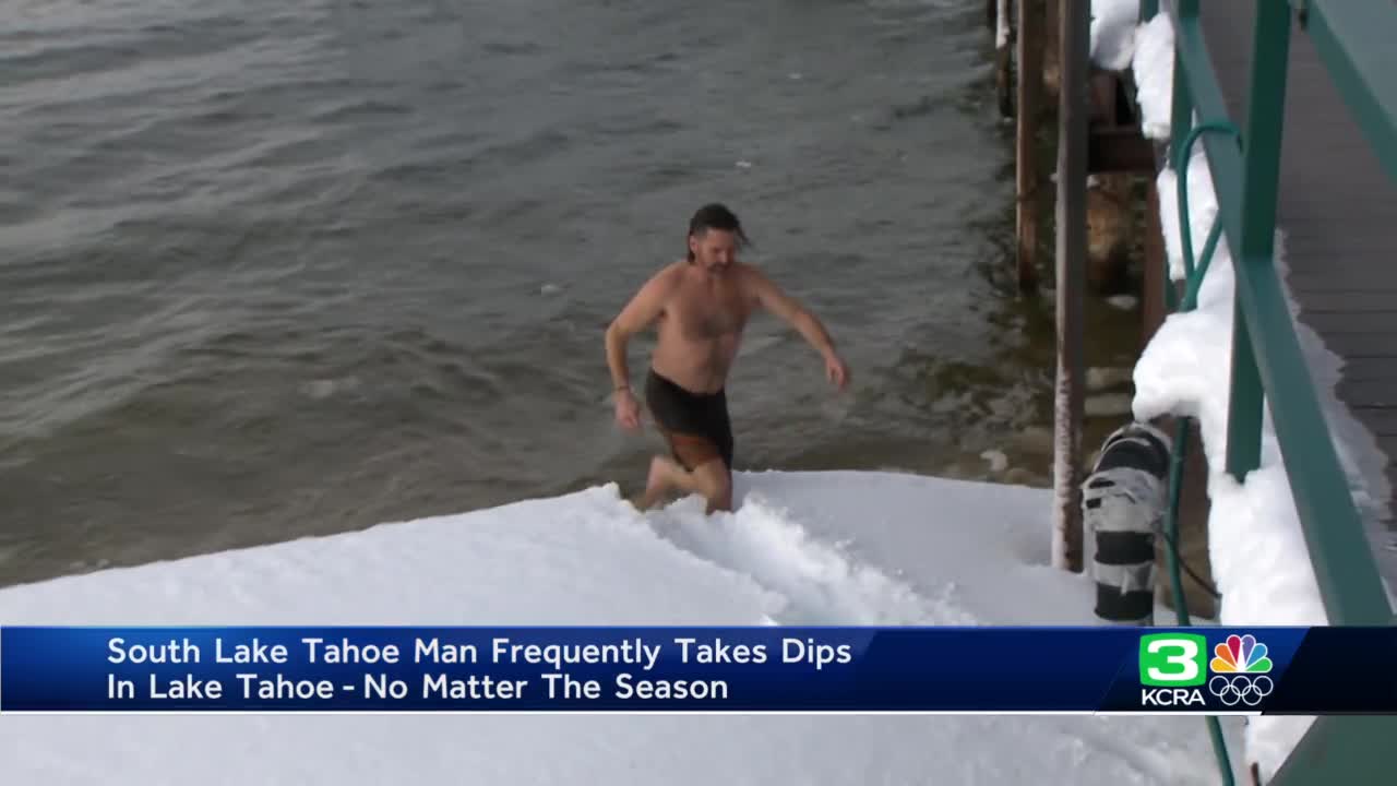 Waco man takes Polar Plunge into Lake Waco