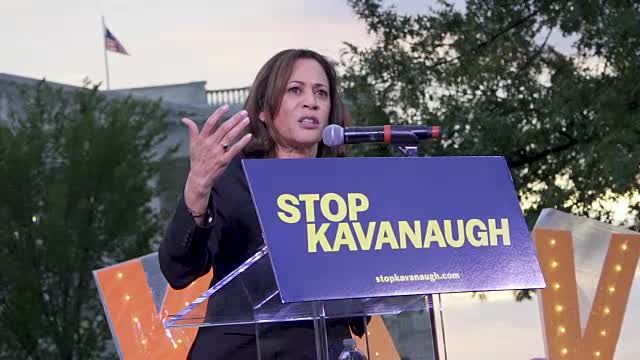 preview for Kamala Harris delivers anti-Kavanaugh speech