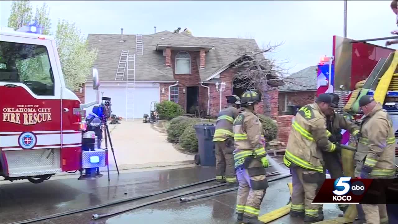Oklahoma City fire crews knock out house blaze that killed pet cat