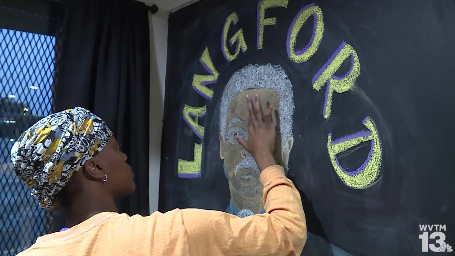Lawson State Student Creates Mural Of Late Larry Langford