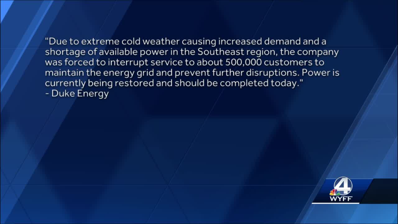 Duke Energy projects nearly 1 million power outages in Carolinas due to  approaching winter storm