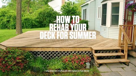 preview for How To Rehab Your Deck For Summer | PopMech | BEHR