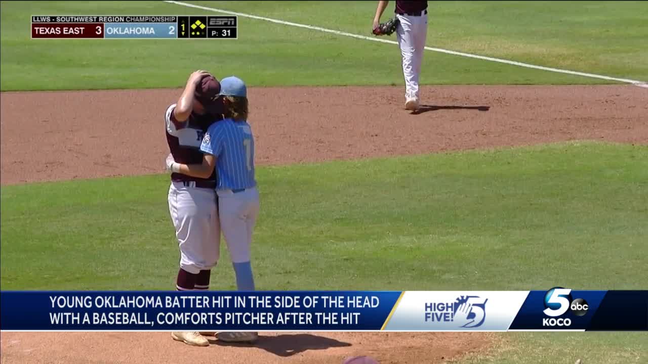 Little League World Series: Pearland, Texas pitcher and Oklahoma batter hug  - Deseret News