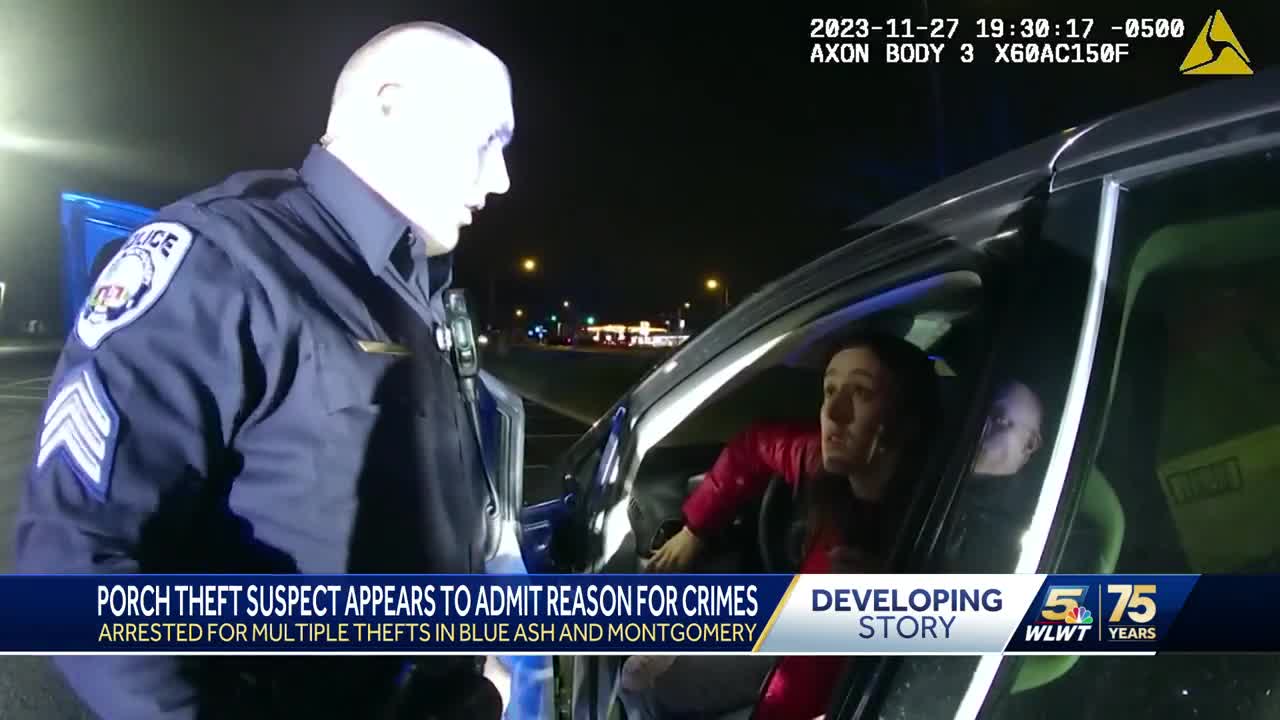 Video shows woman accused of 'porch pirating' appear to admit to crimes
