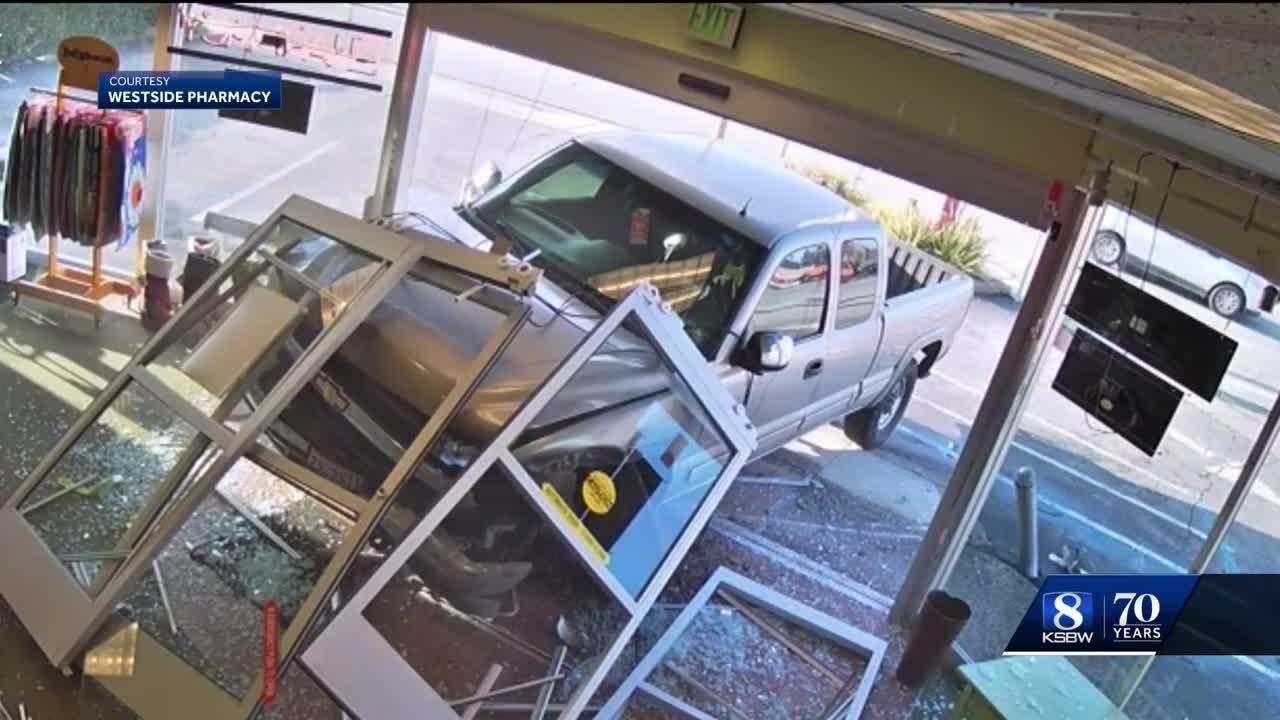 Truck barrels through Santa Cruz pharmacy