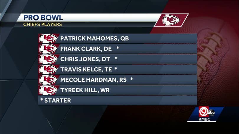 Six Chiefs named to 2020 Pro Bowl roster