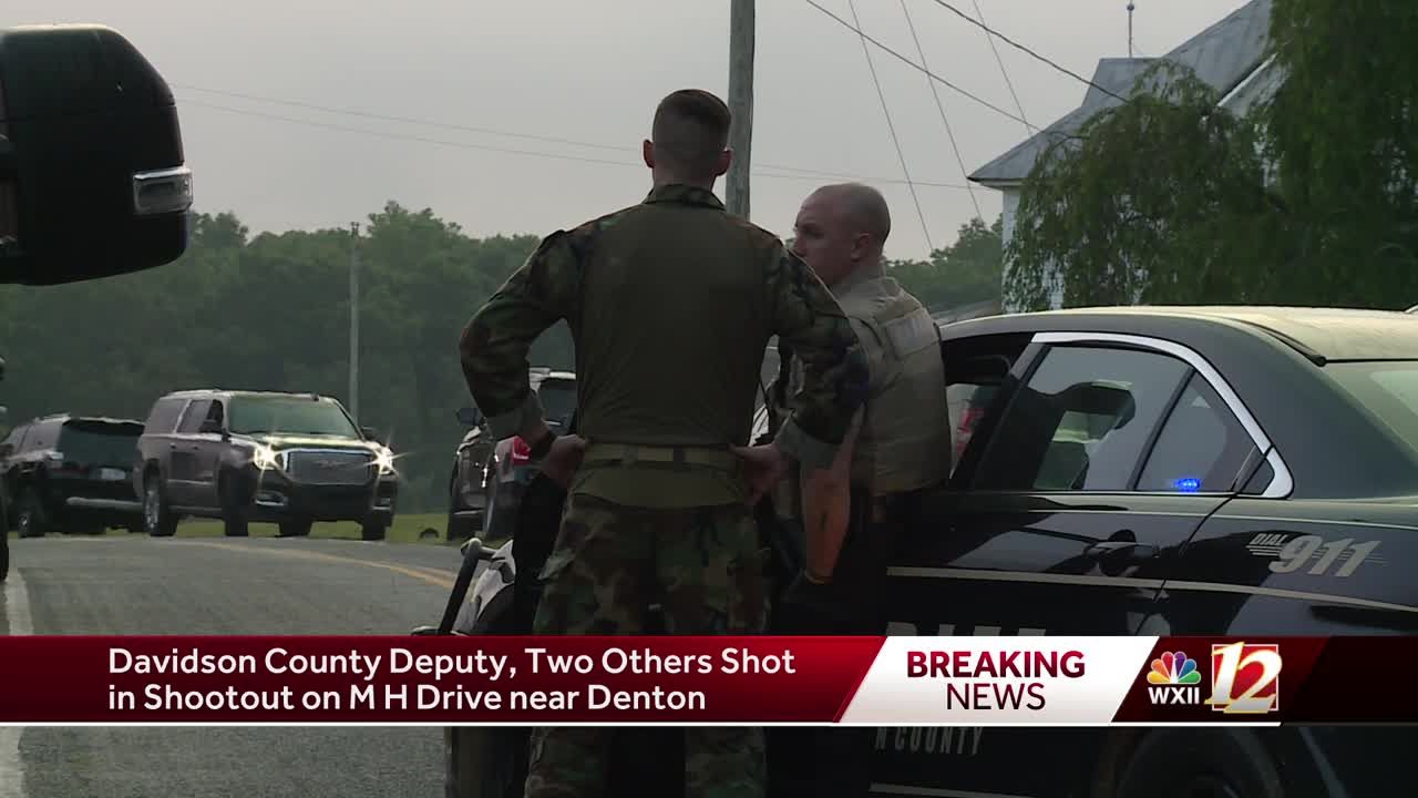 Deputy shot and two others during incident with 'heavy gunfire' in North Carolina
