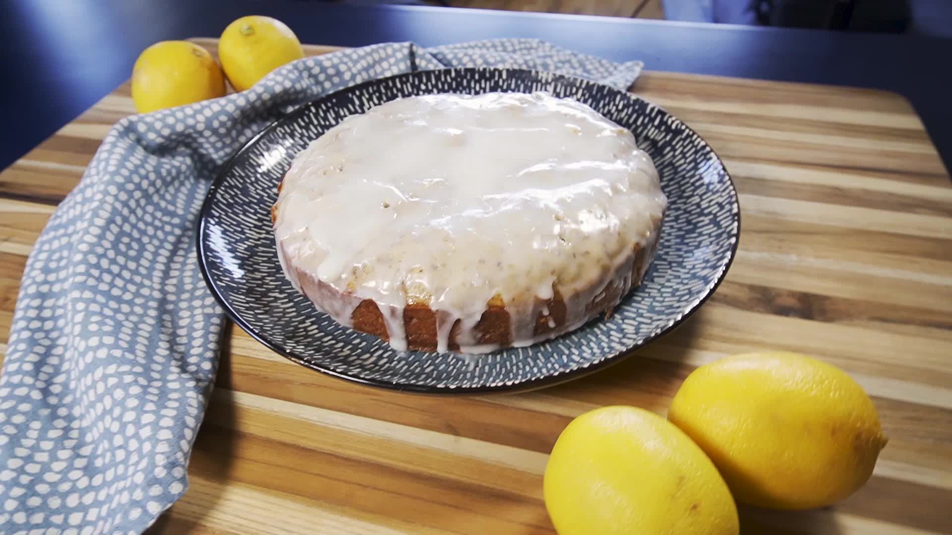 Vegan Lemon Drizzle Cake - Katie Cakes