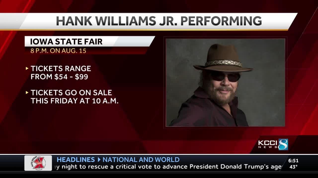 Hank Williams Jr. Set to Rock the 2025 Iowa State Fair Grandstand