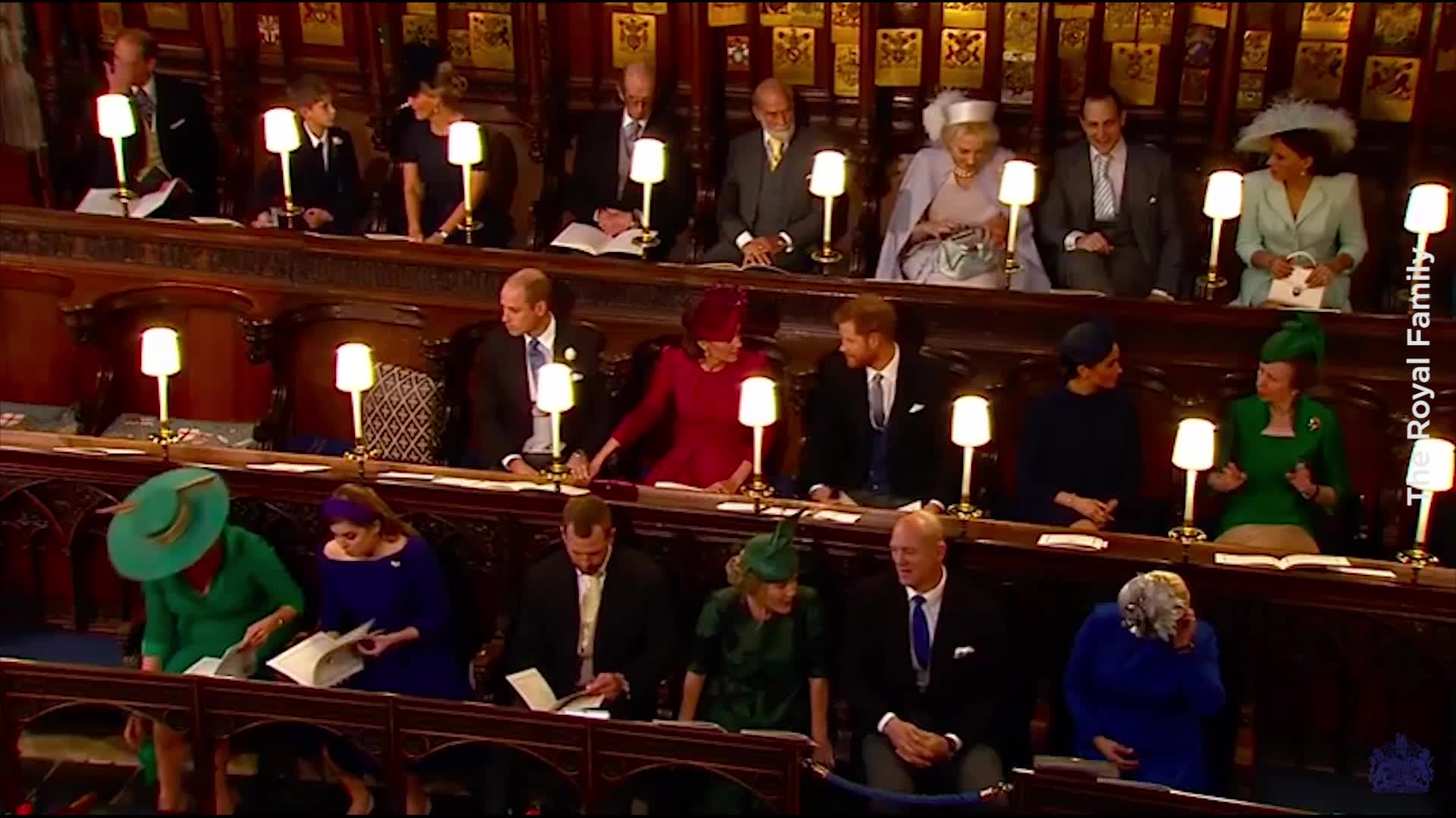 Tory Burch - Cressida Bonas wearing our Leah dress to Princess Eugenie and  Jack Brooksbank's wedding