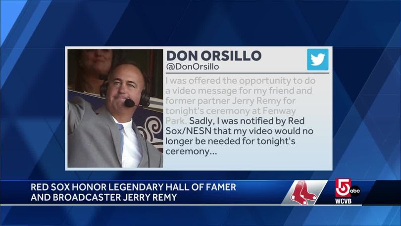 Don Orsillo told tribute to Jerry Remy 'no longer needed,' former