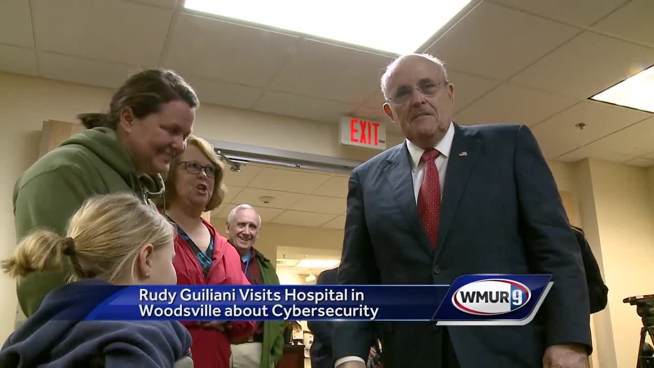 Giuliani Visits Woodsville Hospital