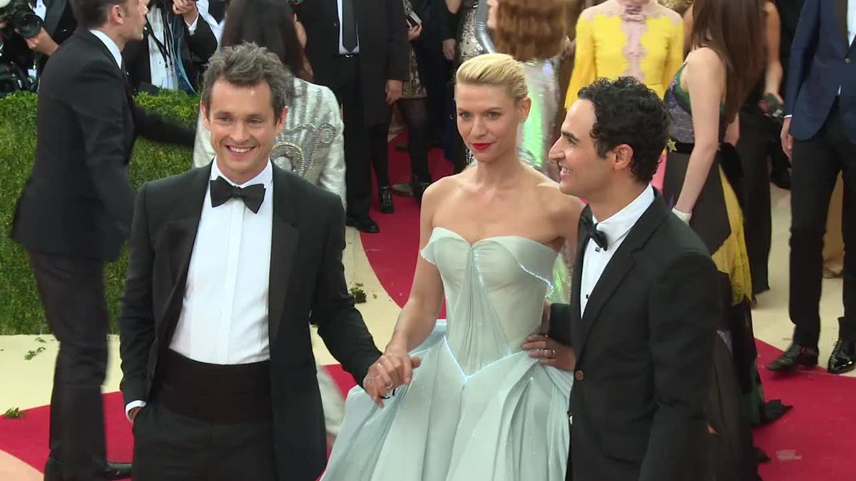 preview for Claire Danes in a light-up Zac Posen dress at the 2016 Met Gala