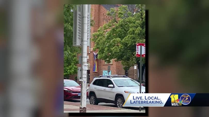 Baltimore Police investigating hate crime after Federal Hill church's  LGBTQ+ pride flag is damaged