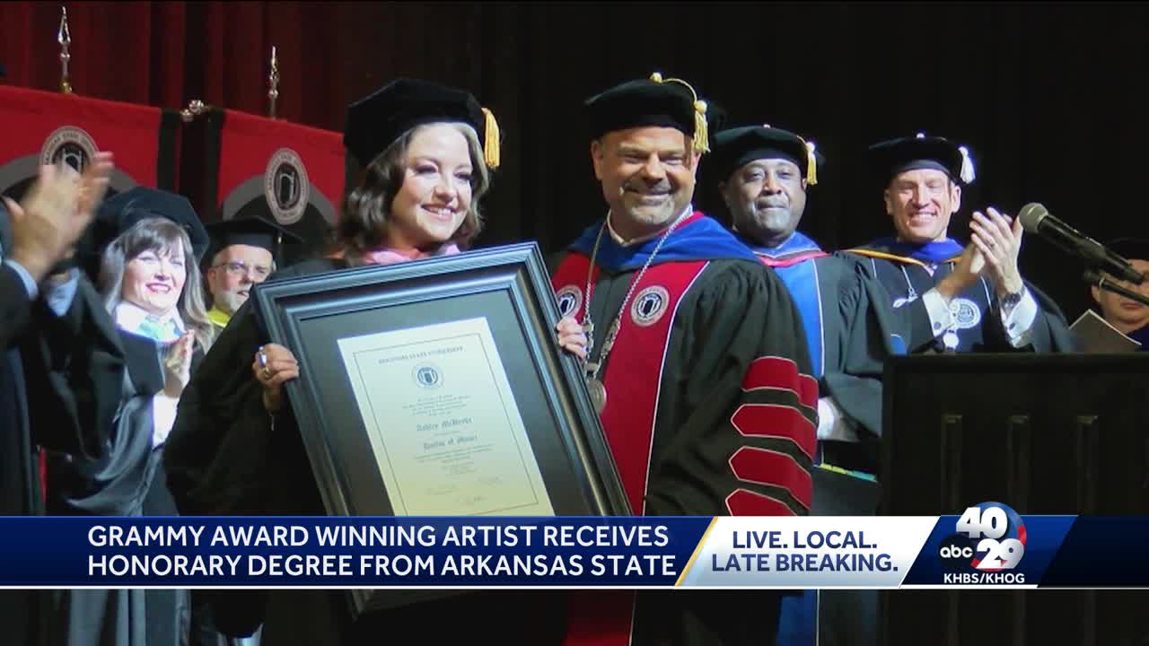 Grammy Award-winning singer, songwriter and Waldron native receives honorary degree