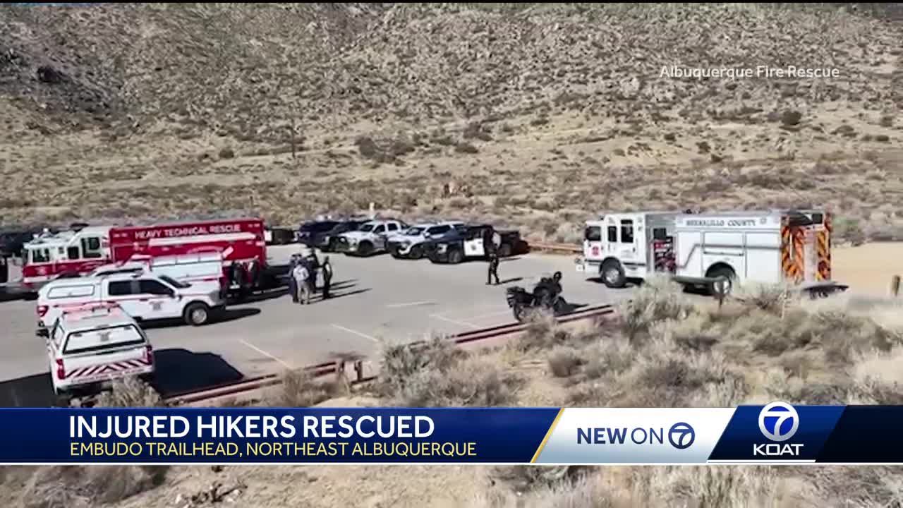 Injured hikers rescued