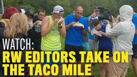 preview for Runner's World Editors Take On the Taco Mile