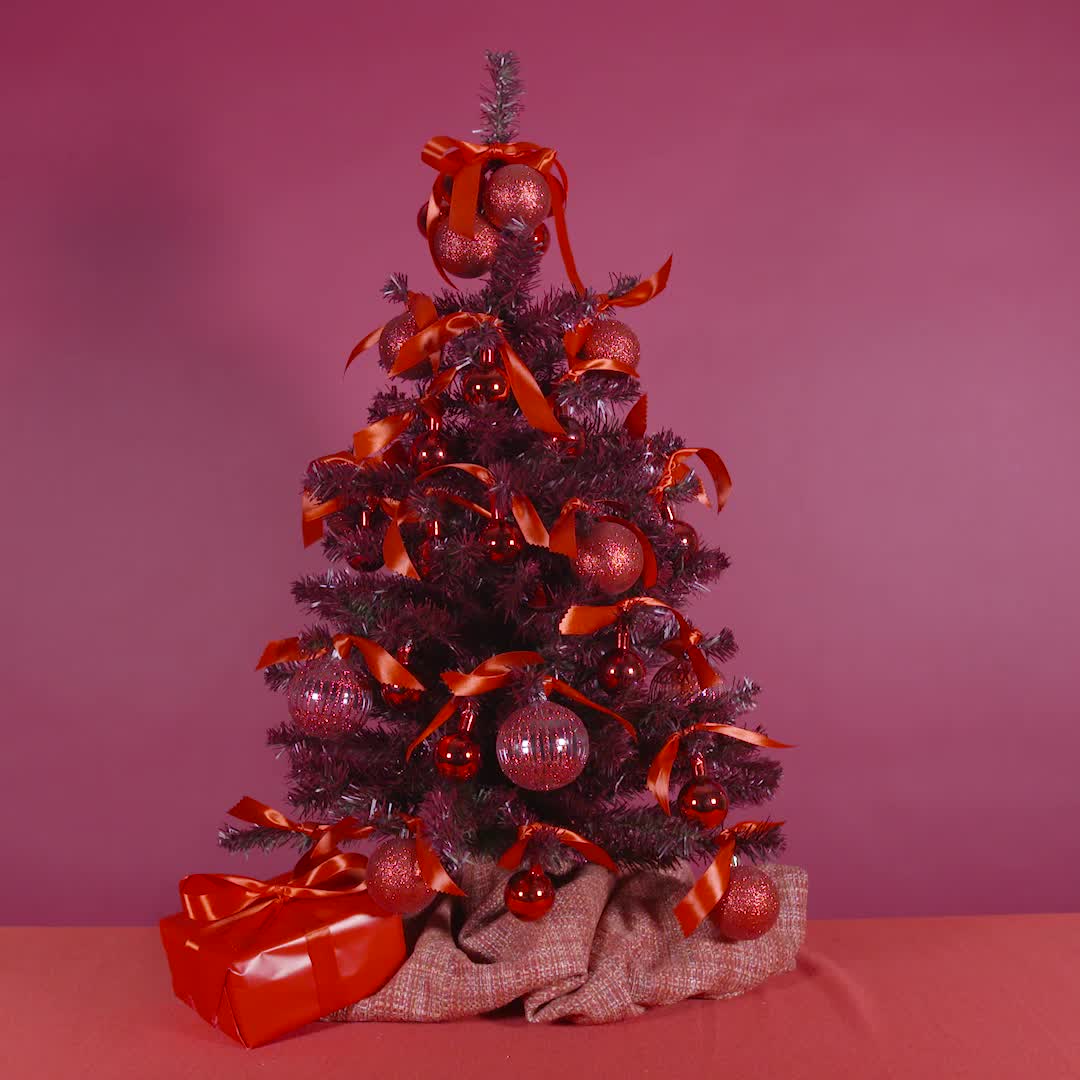 Árbol de navidad rojo