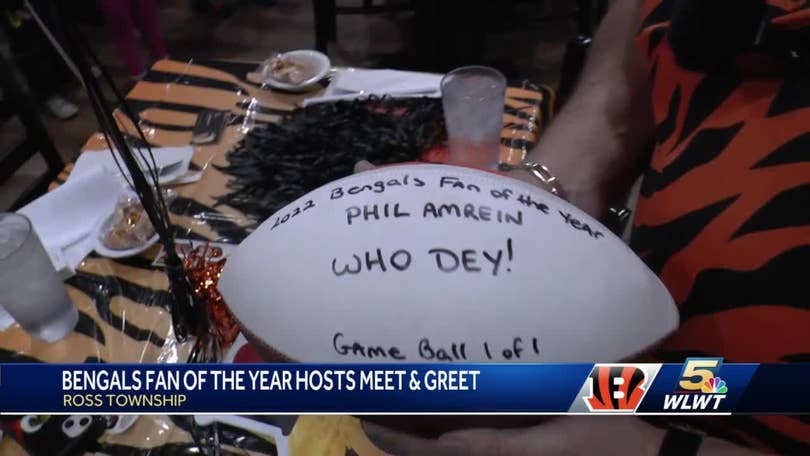 Superfan sports massive collection of Bengals memorabilia