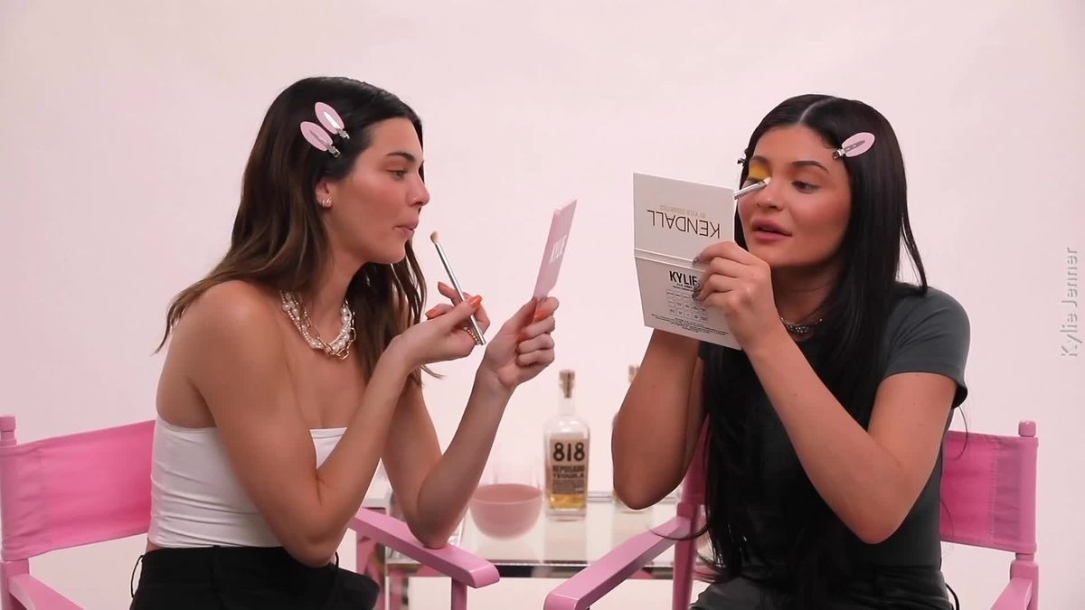 preview for Kendall and Kylie Jenner doing a drunk get ready with me