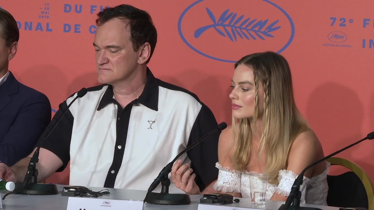 preview for Quentin Tarantino snaps at female reporter over Margot Robbie's role in Once Upon a Time in Hollywood
