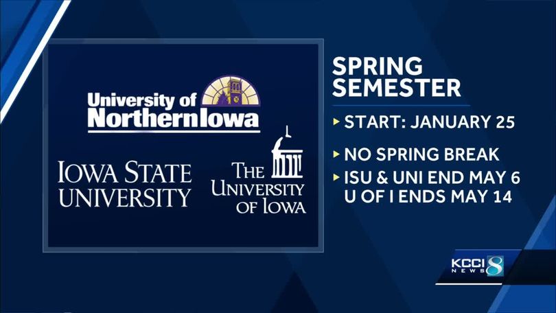 Uni, Iowa, Isu Make Changes To Spring Semester Eliminating Spring Break