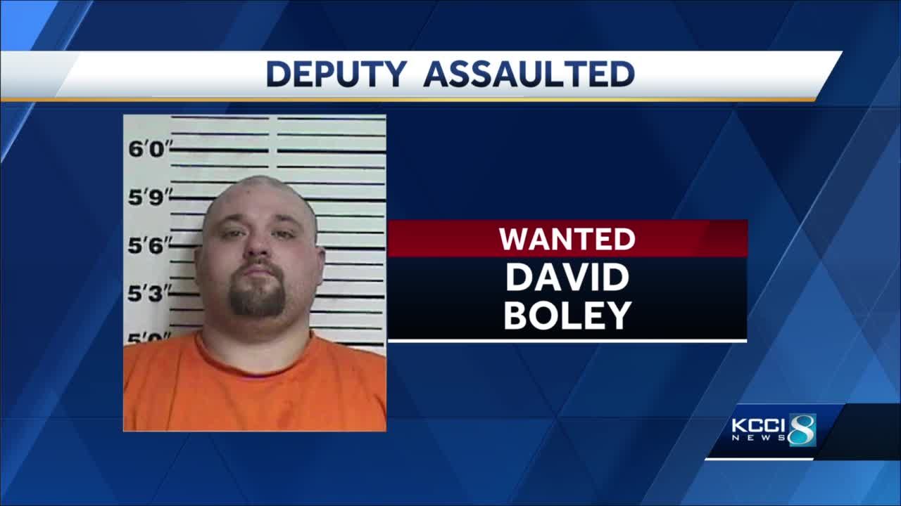 Law enforcement searching for man who hit Iowa deputy in the head