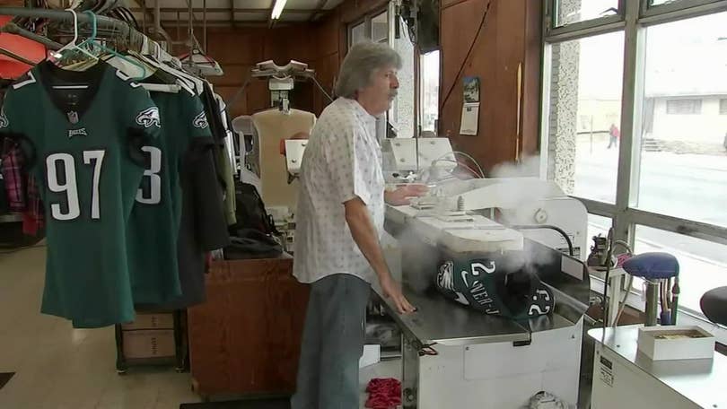 Small business that cleans Eagles jerseys prepares for Super Bowl