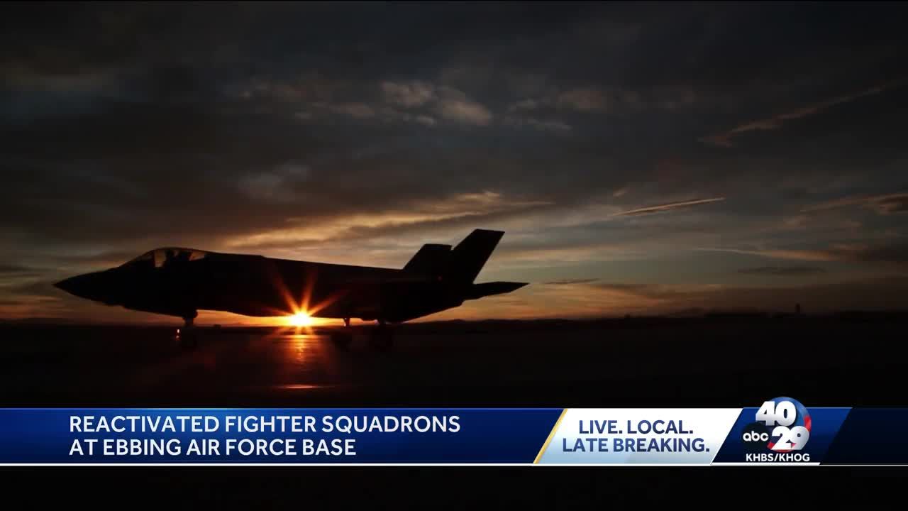 Reactivated jet fighter squadron to call Ebbing Air National Guard Base home