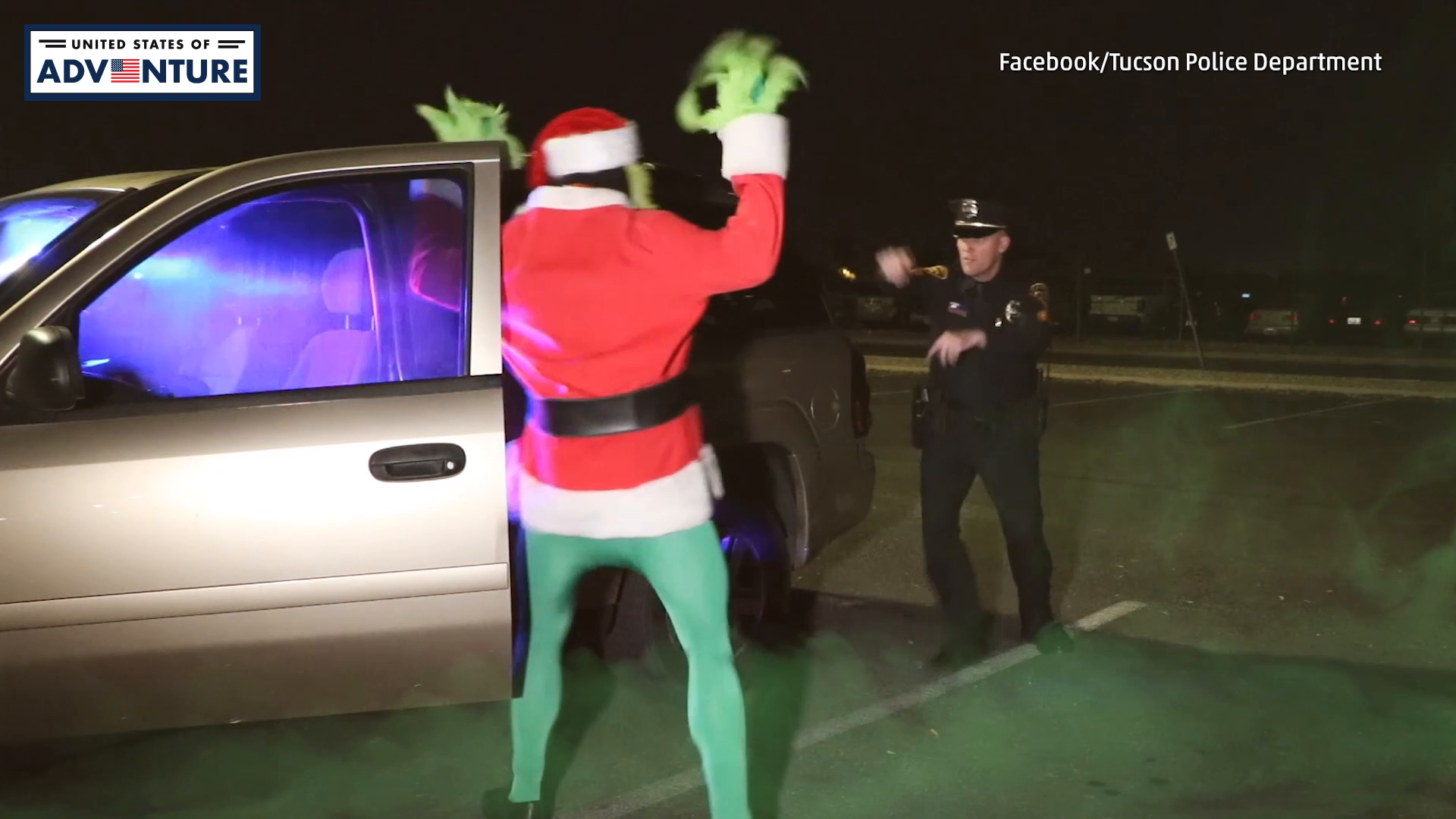 Grinch in a police car: Hillsborough officer has new 'passenger' for  holiday season