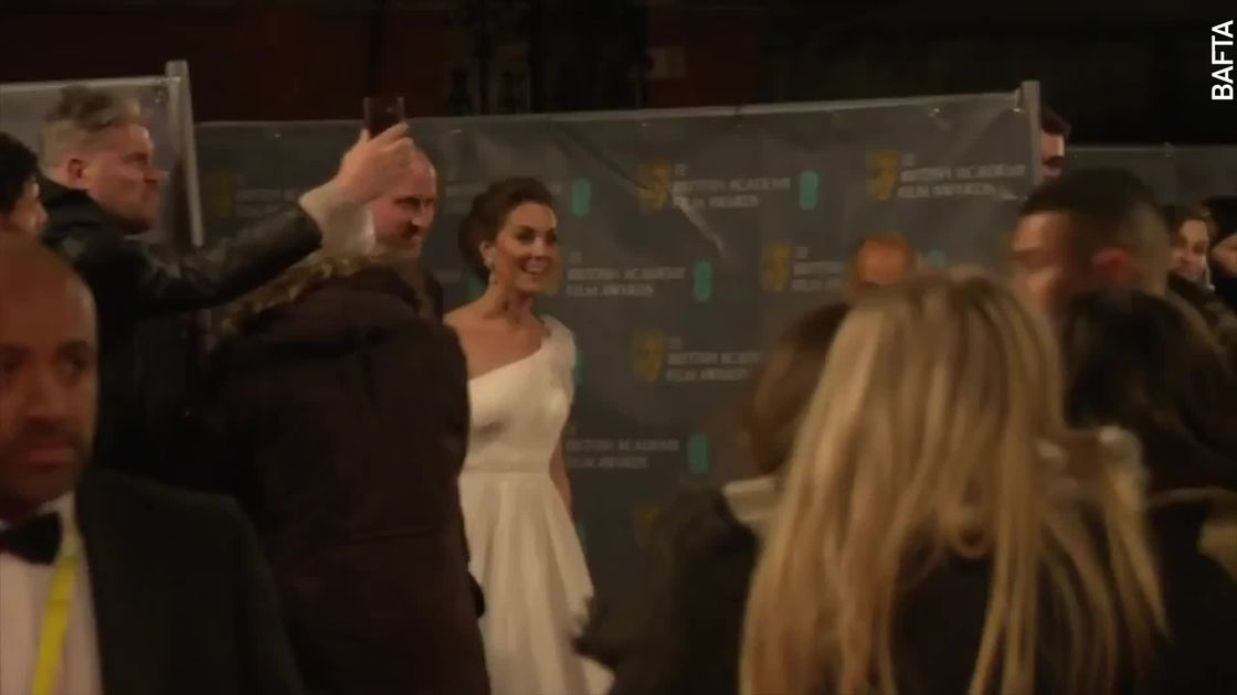 preview for Kate Middleton Looks Every Inch The Bride In White At The BAFTAs