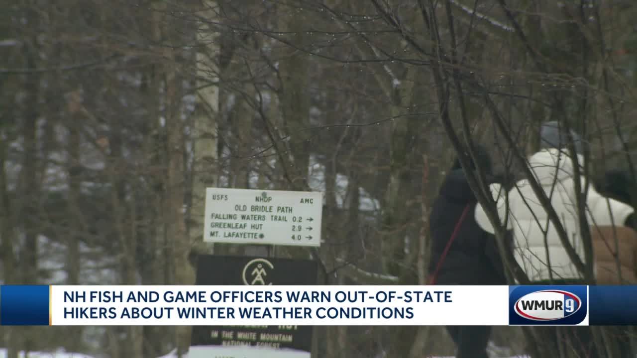 NH Fish and Game warns out-of-state hikers about winter conditions