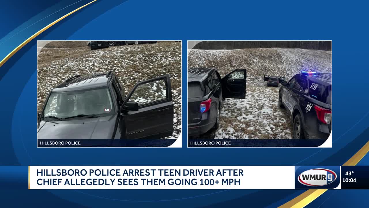 Keene teenager accused of driving more than 100 mph, running from Hillsboro police