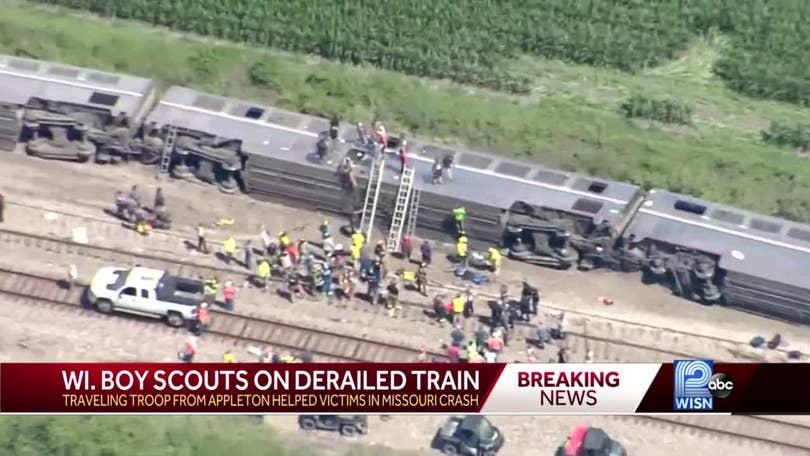 Boy Scouts 'jumped into action' after surviving Amtrak derailment