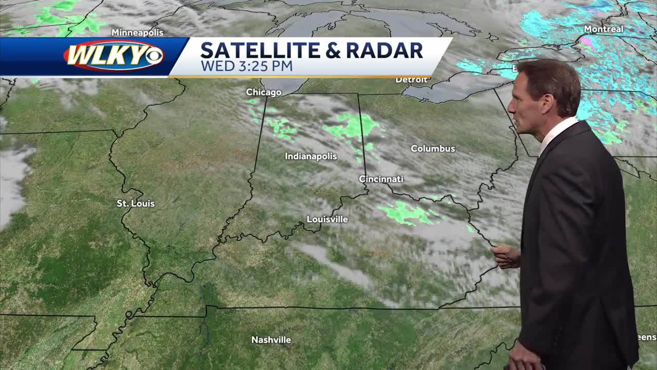 Scattered showers tomorrow, Big warm-up Friday