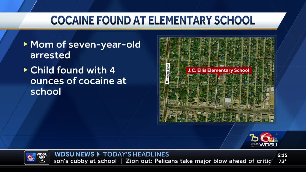 Mother arrested after cocaine found in Metairie child's school cubby