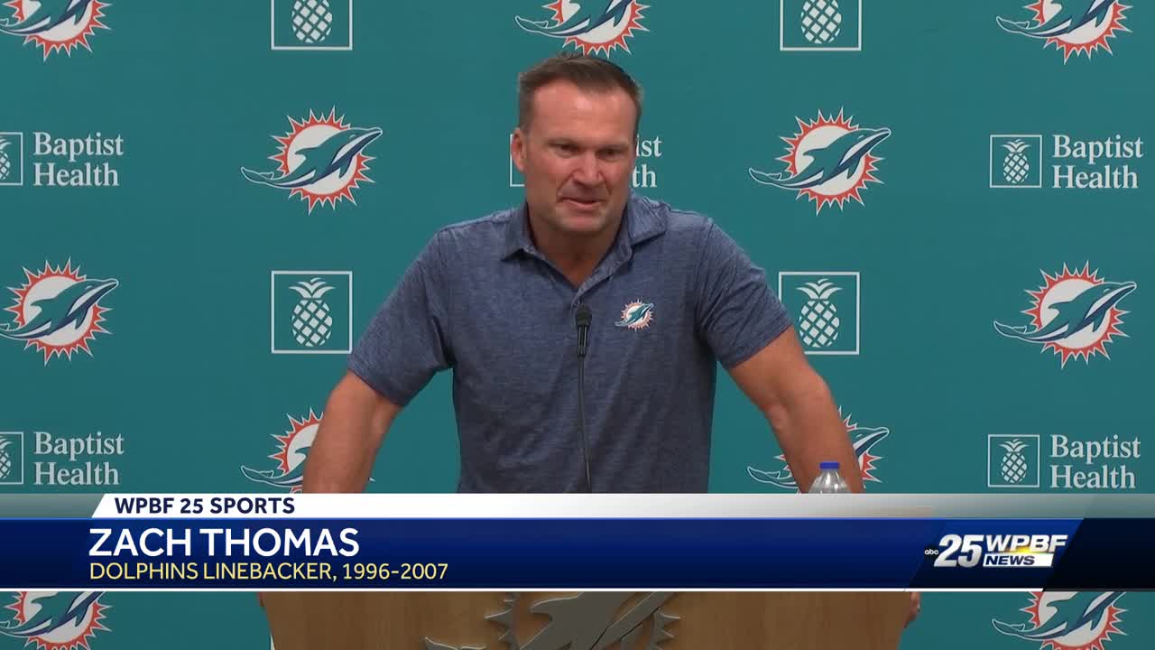 Miami Dolphins - The wait is over. Zach Thomas is headed to the