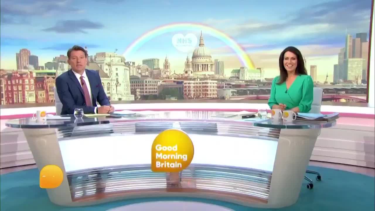 Ben Shepherd and Susanna Reid on Good Morning Britain ITV