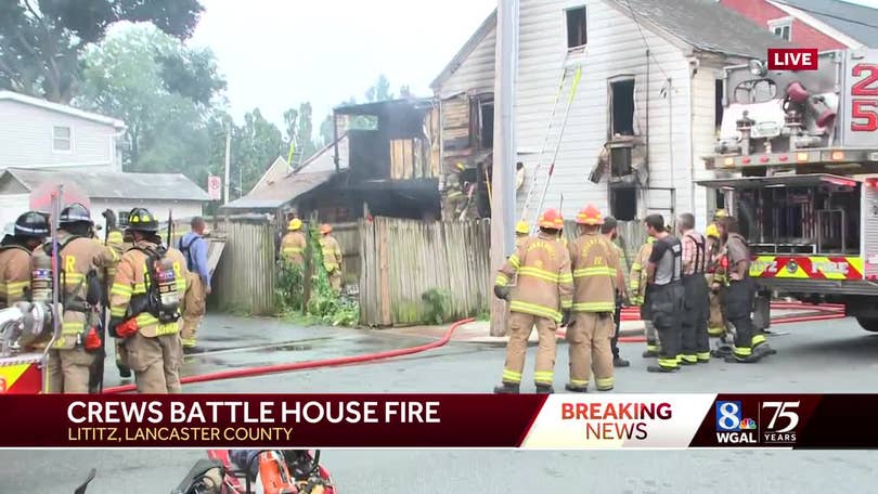 Two people escape from house fire in Lancaster County, Pa.