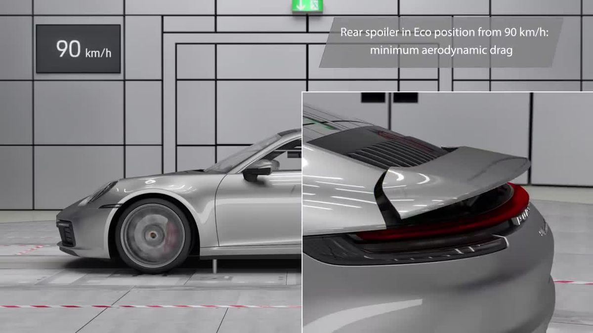 preview for El Porsche 911 992 nos presenta su sistema de aerodinámica activa