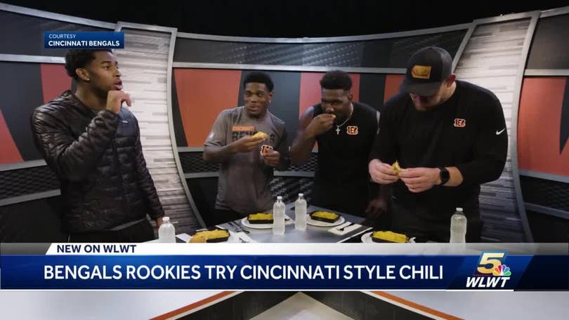 Bengals rookies try Cincinnati chili for the first time: here's how it went